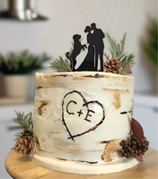 Birch tree wedding cake, tree stump wedding cake, wedding cake