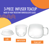 Orange Pekoe Loose Tea and Infusion Tea Cup - Tea Gift Set