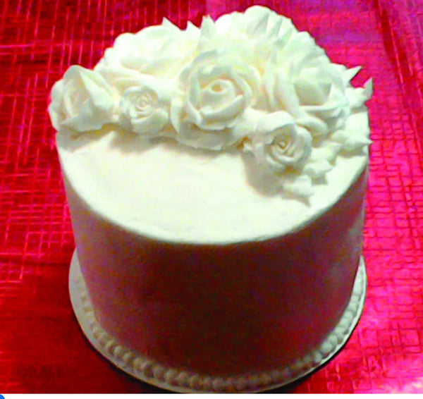 MARIJA CUSTOM WEDDING CAKE, cutting cake 8 inch or 10 inch size,  occasion cake 8 inch round