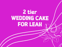 2tier WEDDING CAKE FOR LEAH