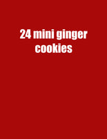 Mini ginger cookies 24 cookies