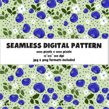 SEAMLESS PATTERN BLUEBERRIES SEAMLESS PATTERN, charming repeating pattern print, digital file