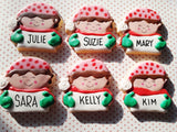 Cookies, Elf cookies with names, personalised cookies, sugar cookies, 1 custom cookie