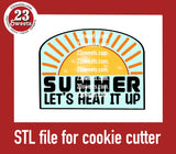 COOKIE CUTTER STL file, “SUMMER ARCH ” STL Cookie cutter file, instant download
