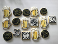 custom  Tatiana DIRTY 30 BIRTHDAY COOKIES  royal icing DECORATED -COOKIES 1 dozen, dirty thirty cookies