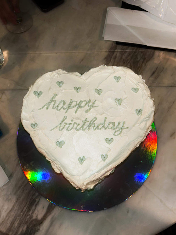 Birthday Cake, cake, heart shaped