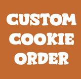 Pumpkin w tiny bee Custom cookie order , 1 dozen custom cookies