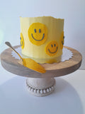 Birthday cake, Smile happy cake 6 inch round cake with swiss meringue frosting frosting