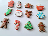 Variety of DECORATED CHRISTMAS COOKIES, 1 dozen