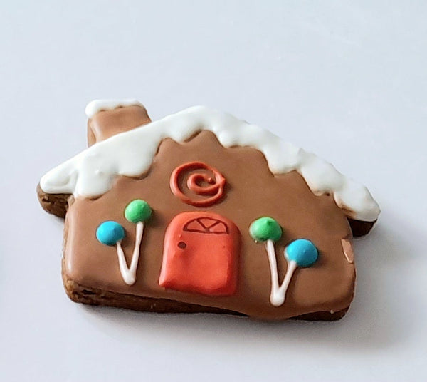 Collection of Christmas-themed cookies on a white background