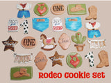COOKIES, First Rodeo birthday cookies, 1 dozen custom cookies , COOKIES  royal icing DECORATED COOKIES