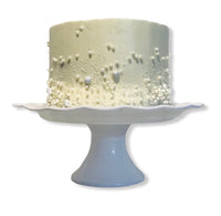 Cake with pearl details, 10 inch occasion cake, 10 inch round