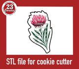 COOKIE CUTTER STL file, “Bloom” STL Cookie cutter file, instant download