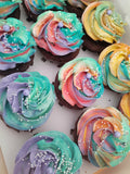 CUPCAKES, Rainbow cupcakes by the dozen, 1 dozen