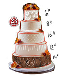 Custom WEDDING CAKE for Vicky F 5 tier