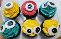 LITTLE MONSTER themed CUPCAKES