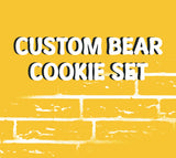Bear Custom cookie order , 1 dozen custom cookies