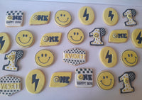 Happy smile cookies, 1 dozen decorated sugar cookies