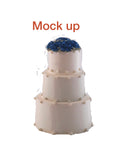Wedding cake, 3  tier WEDDING CAKE 10"/8"/6"round tiers floral buttercream topper