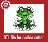 COOKIE CUTTER STL file, “FROGGY” STL Cookie cutter file, instant download