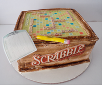 Cake, custom birthday cake, board game themed, 10 inch square