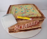 Cake, custom birthday cake, board game themed, 10 inch square