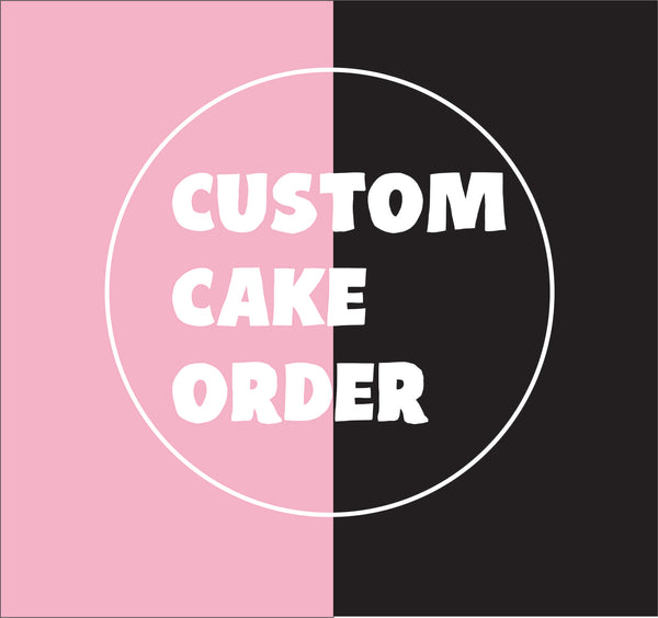 Custom cake,  birthday cake, pull apart 2 part cake
