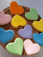 Heart COOKIES Valentine’s Day themed decorated royal iced heart COOKIES 1 dozen cookies