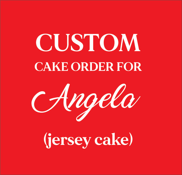 ANGELA Custom birthday JERSEY cake