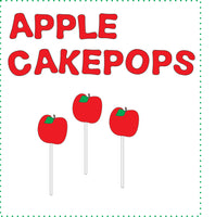 50 APPLE CAKE POPS new cakepops CAKEPOPS   SHIPPING included,