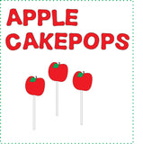 100 APPLE CAKE POPS new cakepops CAKEPOPS shipping included