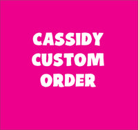 CASSIDY CUSTOM COOKIE & PIE POP ORDER