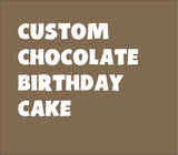FRANNY Birthday cake 6 inch CHOCOLATE CAKE, with chocolate treats, drip, and nut border, 6 or 8 inch cake