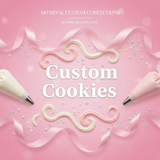 Custom Fancy cookie order , 1 dozen custom cookies