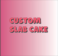 CUSTOM SLAB CAKE 9x13, slab cake, sheet cake with floral design, birthday message