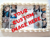 Cake, BIRTHDAY CAKE 9x13 sheet CAKE, slab cake with Swiss meringue buttercream frosting