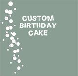 Custom Birthday Cake 2, carrot cake, heart shaped