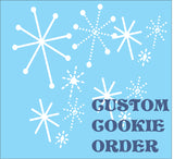 COOKIES, custom  neutral toned baby shower gender reveal cookie set, 1 dozen