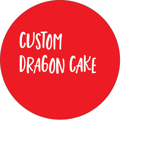 custom DRAGON cake
