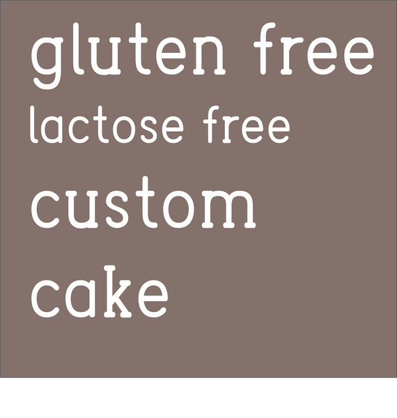 GLUTEN FREE LACTOSE FREE CUSTOM CAKE