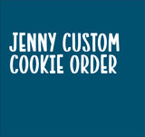 JENNY CUSTOM COOKIES 50th BIRTHDAY COOKIES  royal icing DECORATED -2 dozen cookies, shipping included