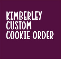 KIMBERLEY CUSTOM COOKIES 1 dozen , Custom  DECORATED birthday COOKIES  royal icing DECORATED -COOKIES,