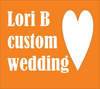 Lori B WEDDING CAKE ORDER