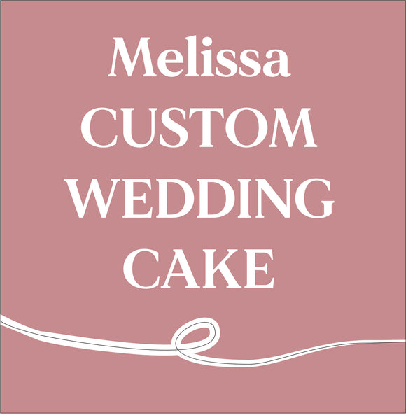CUSTOM MELISSA Simple RIDGED, buttercream iced WEDDING cake, delivery included