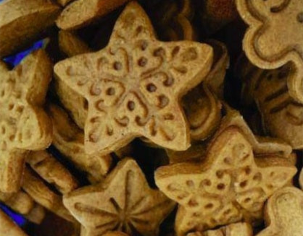 Cookies, GINGERBREAD mini stars, 24 mini cookies,