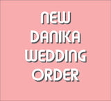 NEW CUSTOM DANIKA WEDDING CAKE, naked cake style, simple 2 tier wedding cake with florals, 6 and 8 inch round tiers, delivery included.