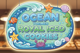 Ocean themed Cookies, royal icing, 10 dozen