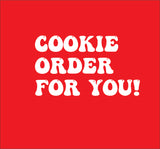 Cookies, 5 dz jersey cookies with logo attached, shipping included