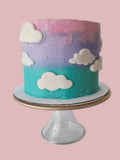 Cake, on cloud 9 cake, CUSTOM BIRTHDAY CAKE 6 inch round