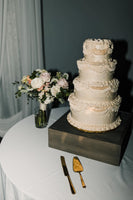 4 tier vintage cake, retro cake Lambeth style  WEDDING CAKE  round cakes, delivery is extra